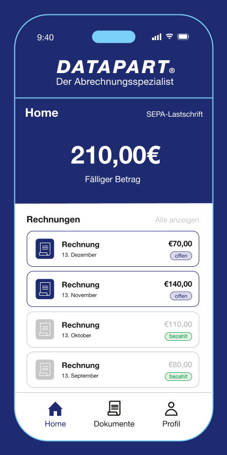 MYDATAPART - die App für deine Fahrschulrechnungen